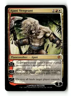 MTG Ajani Vengeant - Shards of Alara Heavily Played English - Image 1