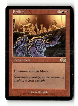 MTG Bedlam - Urza's Saga Heavily Played English - Image 1