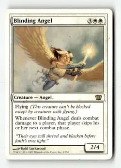 MTG Blinding Angel - 8th Edition Heavily Played English - Image 1