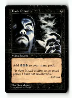 MTG Dark Ritual - Tempest Heavily Played English - Image 1
