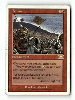 MTG Fervor - 6th Edition Heavily Played English - Image 1