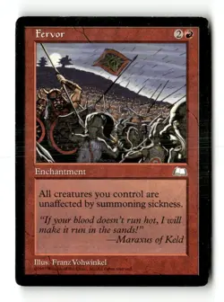 MTG Fervor - Weatherlight Heavily Played English - Image 1