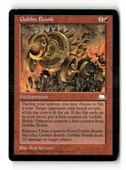 MTG Goblin Bomb - Weatherlight Heavily Played English - Image 1