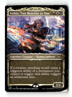 MTG Isshin, Two Heavens as One - Kamigawa: Neon Dynasty Heavily Played English - Image 1