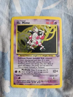 Pokemon - Mr. Mime - Jungle Set - Holo Rare - 6/64 - MP - Image 1