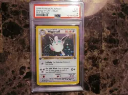 Pokemon 1999 Jungle ,Wigglytuff #16, Base Set,Holo, 1st Edition,PSA 9 - Image 1