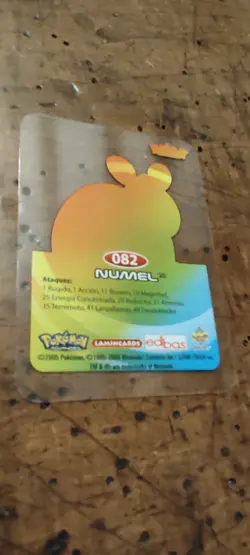 Numel 082 Pokemon Lamincards Edibas - ESP - GOOD - Image 2