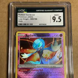 CGC 9.5 RADIANT GARDEVOIR 2022 POKEMON SWSH LOST ORIGIN RARE HOLO 069/196 - Image 3