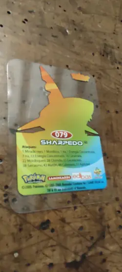 Sharpedo 079 Pokemon Lamincards Edibas - ESP - EXC - Image 2