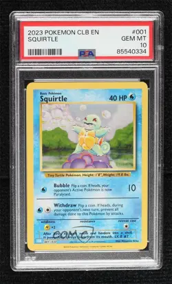 Squirtle Holo Pokemon TCG Classic Blastoise Deck (CLB) PSA 10 GEM MT 0hj2 - Image 1