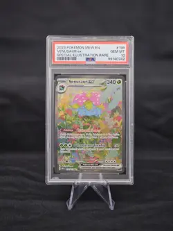 2023 Pokemon 151 En Venusaur ex 198/165 Secret Illustration Rare GEM MINT PSA 10 - Image 1