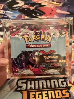 SEALED Pokemon XY Phantom Forces Booster Box and Acrylic Case - Image 1