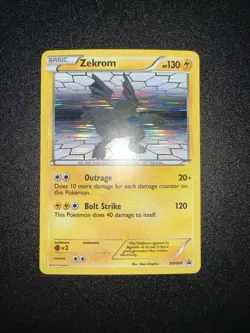 Pokemon TCG Zekrom BW005 Black & White Holo Black Star Promo NM/LP - Image 1