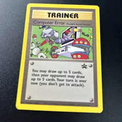 Computer Error 16 Black Star Promo WOTC Pokemon Card Lightly Played LP - Image 2