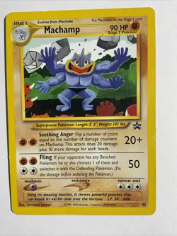 Pokemon Card - Machamp - WoTC Black Star Promo #43 - Image 4