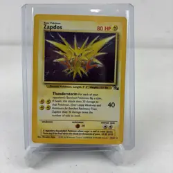 Zapdos 15/62 Pokemon Card Fossil Holo WOTC 1999 LP Rare - Image 1