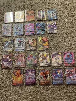 REAL pokemon Gx, Ex, V, And Vmax cards. Great condition front and back. - Image 1