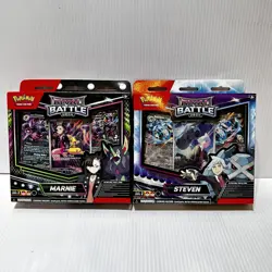 Sealed Set Of 2 Pokemon TCG Rival Battle Deck MARNIE And STEVEN Destined Rivals - Image 1