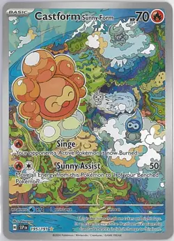 CASTFORM Sunny Form 195/191 Surging Sparks - Illustration Rare - Pokemon - Mint - Image 1