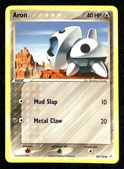 Pokemon TCG · Aron 58/110 · EX Holon Phantoms EXC BUY 2 CARDS GET 1 FREE!! - Image 1