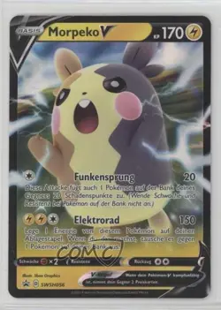 Morpeko V German Pokemon Sword & Shield Black Star Promo #SWSH056 15fy - Image 1