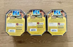 Pokemon Hidden Fates GX Tins Art Set of 3 - First Print Run - Sealed - Image 3