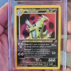 2001 TYRANITAR HOLO NEO DISCOVERY CGC 8 MINT #12/75 POKEMON CARD TCG WOTC - Image 3