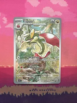 Pokemon Card Flapple 210/191 Illustration Rare Surging Sparks Near Mint - Image 1