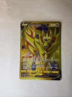 Pokemon TCG Zamazenta v Sword & Shield Base Set Holo Card 212/202 - Image 2
