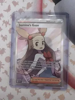 Pokemon TCG Jasmine's Gaze 233/191 2024 Surging Sparks Ultra Rare Card - Image 1