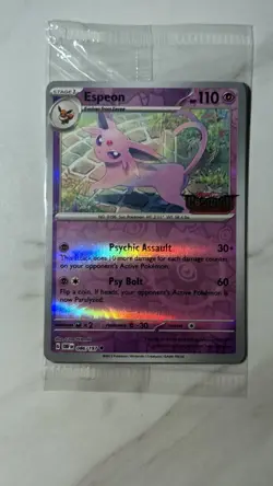 Pokemon Card TCG - Espeon 086/197 Sealed Obsidian Flames Stamped Promo - NM - Image 1