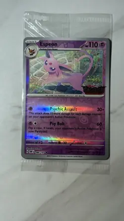 Pokemon Card TCG - Espeon 086/197 Sealed Obsidian Flames Stamped Promo - NM - Image 5
