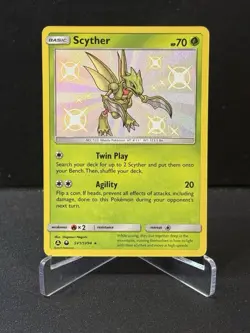 Scyther SV1/SV94 SM Hidden Fates Shiny Baby Holo Rare Pokemon Card - Image 1