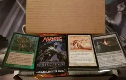 500+ MTG Cards w/ Rares, Mythics, Planeswalker + Bonus Booster & Box - Image 1