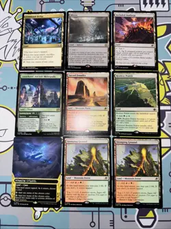 MTG *Rare Land Lot Of 9 Duel Land Magic the Gathering Commander TCG Land Lot X9 - Image 1