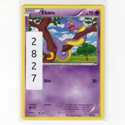 Pokemon TCG Ekans 16/30 XY Trainer Kit Noivern Regular Card EN-LP 2014 - Image 3