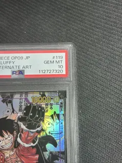 PSA 10 Monkey D Luffy Comic Parallel OP09 One Piece Card New Emperor Rare - Image 3