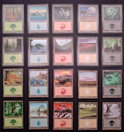 Odyssey - Basic Land Set MtG Magic the Gathering 2001 (one of each art) - Image 1