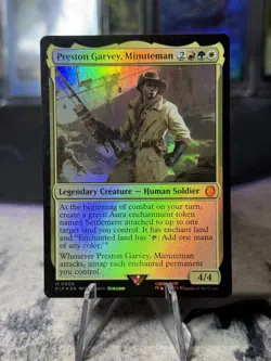 Preston Garvey, Minuteman (Foil) Mythic 0008 Fallout PIP MTG - Image 1