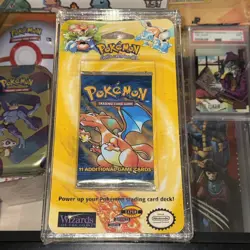 Pokemon Charizard Base Set Booster Blister Pack WOTC Sealed HEAVY 33G - Image 1