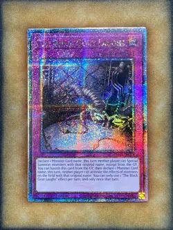 Yugioh The Black Goat Laughs PHNI-EN078 Quarter Century Secret Rare 1st Ed NM - Image 1