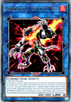 Salamangreat Sunlight Wolf - SAST-EN048 - Rare Yugioh - Image 1