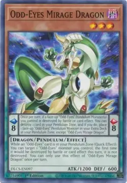 Odd-Eyes Mirage Dragon - DLCS-EN097 - Common - 1st Edition - Lightly Played - Image 1