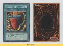 Hieroglyph Lithograph 1st Ed. YuGiOh Pharaonic Guardian #PGD-086 2003 READ 0b3 - Image 3
