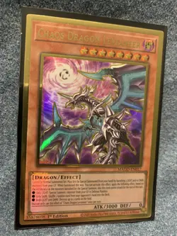 Yu-Gi-Oh! TCG Chaos Dragon Levianeer (Alternate Art) Maximum Gold MAGO-EN017 1st - Image 1