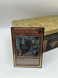 MGED-EN008 Fossil Dyna Pachycephalo Premium Gold Rare UNL Edition Mint YuGiOh Ca - Image 1