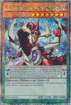 Yu-Gi-Oh! Odd-Eyes Pendulum Dragon TN23-EN011 Quarter Century Secret Rare - NM - Image 1