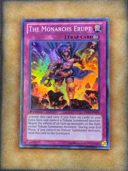Yugioh The Monarchs Erupt PRIO-EN076 Super Rare 1st Ed LP - Image 1