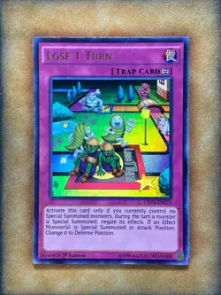 Yugioh Lose 1 Turn CROS-EN075 Ultra Rare 1st Ed LP - Image 1