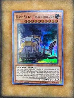 Yugioh Heavy Freight Train Derricrane INCH-EN046 Super Rare 1st Ed LP - Image 1